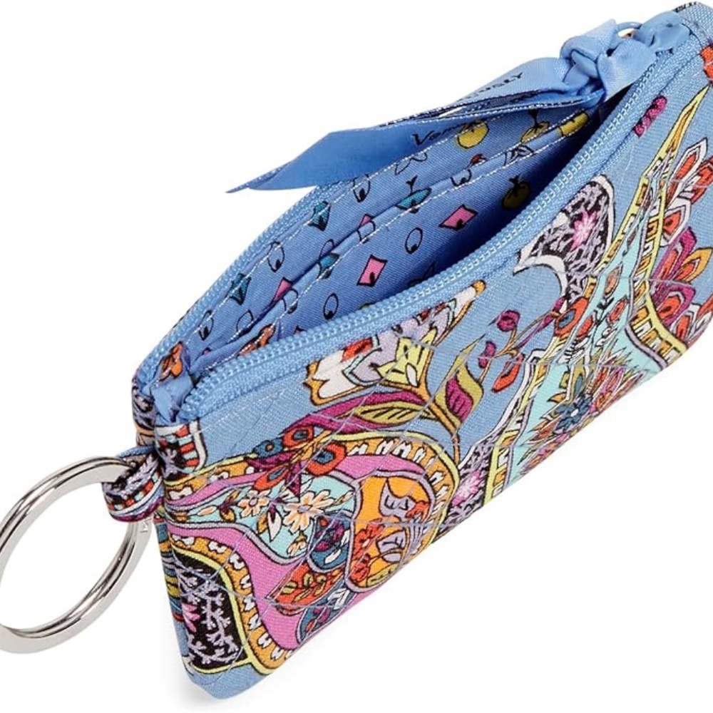 Vera Bradley Women's Cotton Zip ID Case Wallet NWOT
